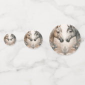 Elegant Horses Custom Trouwtafel Confetti (Voorkanten)