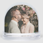 Elegant Horses Voeg foto toe op Back Dome Snow Wer Sneeuwbol (Achterkant)