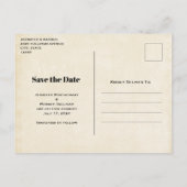 Elegant Horses Western Boho Wedding Save the Date Uitnodiging Briefkaart (Achterkant)