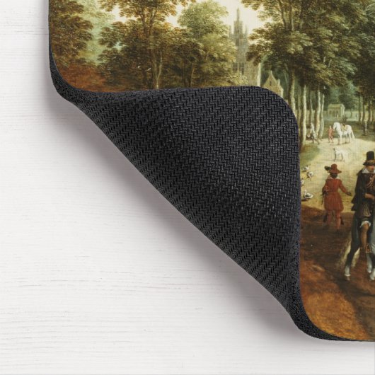 Elegant Horsperma en getallen op een pad Muismat (Hoek)