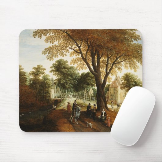 Elegant Horsperma en getallen op een pad Muismat (Met muis)