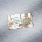Elegant hostel foto delicate stijlvol helder magnetisch visitekaartje (Voorbeeld)