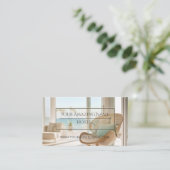 Elegant hostel foto delicate stijlvol helder visitekaartje (Staand voorkant)