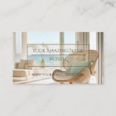 Elegant hostel foto delicate stijlvol helder visitekaartje (Voorkant)