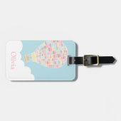 Elegant Hot Air Ballon Bagagelabel reizen (Voorkant horizontaal)