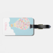 Elegant Hot Air Ballon Bagagelabel reizen (Achterkant horizontaal)