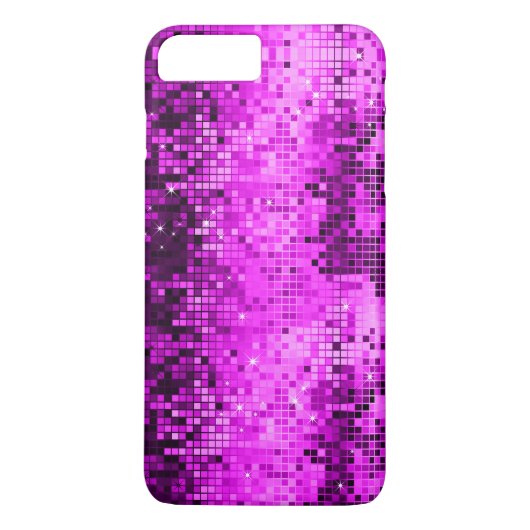 Elegant Hot Pink DiscoBall Glitter & Sparkles Case-Mate iPhone Case (Achterkant)