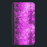 Elegant Hot Pink DiscoBall Glitter & Sparkles<br><div class="desc">Elegant opwindtoon zwart accent retro disco-ball glitter en sparkles. Beschikbaar op andere producten. Volledig aanpasbaar sjabloon voor visitekaartjes.</div>