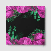 Elegant Hot Pink Flowers Birthday Party Gastenboek (Achterkant)