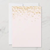 Elegant Hot Pink Gold Ornaments Kerstfeest Kaart (Achterkant)