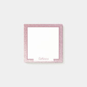 Elegant Hot Pink Lavendel Metallic Shine Post-it® Notes (Voorkant)