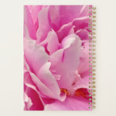 Elegant Hot Pink Peonies - Monogrammen Planner (Achterkant)