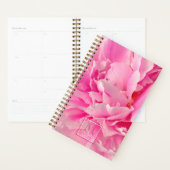 Elegant Hot Pink Peonies - Monogrammen Planner (Display)