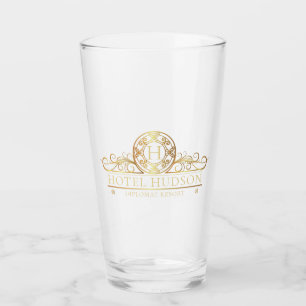 Elegant Hotel Business Gold Glas