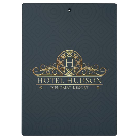 Elegant Hotel Business Klembord (Achterkant)