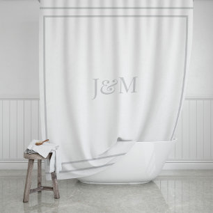Elegant Hotel Chic Stijlvol Monogram Ampersand Douchegordijn