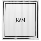 Elegant Hotel Chic Stylish Monogram Ampersand Douchegordijn (Voorkant)