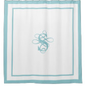 Elegant Hotel Chic Stylish Monogram Douchegordijn (Voorkant)