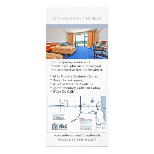 Elegant Hotel Reclamekaart (Achterkant)