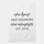 Elegant Housewarming New Home Gift Tea Towel Theedoek (Verticaal)