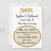 Elegant Housewarming Party met bloemaccenten  Kaart (Voorkant)