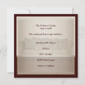 Elegant Housewarming Party Neutral Lounge Kaart (Achterkant)