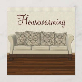 Elegant Housewarming Party Neutral Lounge Kaart