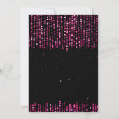 Elegant Housewarming Party Star Confetti Pink Kaart (Achterkant)