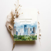 Elegant Houston, Texas Save-the-Date Uitnodiging