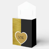 Elegant Hout 50ste Huwelijk Jubileum Bedankdoosjes (Geopend)