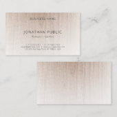 Elegant hout look modern minimalistisch profession visitekaartje (Voorkant / Achterkant)