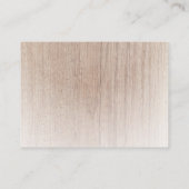 Elegant hout look Moderne Sjabloon voor schoon ont Visitekaartje (Achterkant)