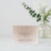 Elegant hout look Moderne Sjabloon voor schoon ont Visitekaartje (Staand voorkant)
