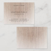 Elegant hout look Moderne Sjabloon voor schoon ont Visitekaartje (Voorkant / Achterkant)