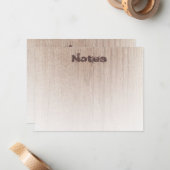 Elegant hout ziet Verstoorde tekst Sjabloon Modern (Voorkant / Achterkant in situ)