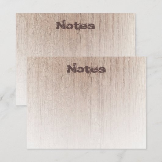 Elegant hout ziet Verstoorde tekst Sjabloon Modern (Voorkant / Achterkant)