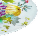 Elegant Huis  Fruit en Bloemen Waterverf Snijplank (Hoek)