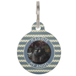 Elegant huisdier waardering cadeau Chevron motief Huisdierpenning