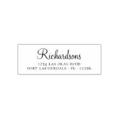 Elegant huisverwarmingscript retouradres zelf inki  zelfinktende stempel (Design)