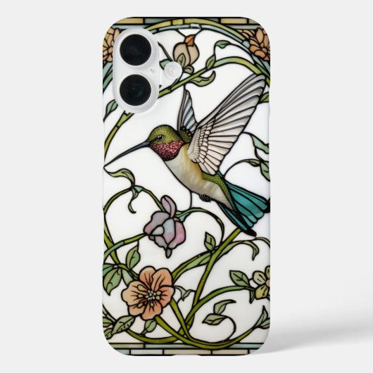 Elegant hummingbird artwork botanical boho chic Case-Mate iPhone case (Achterkant)