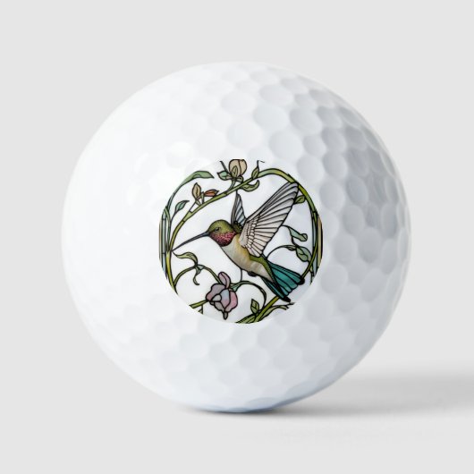 Elegant hummingbird artwork botanical boho chic golfballen (Voorkant)