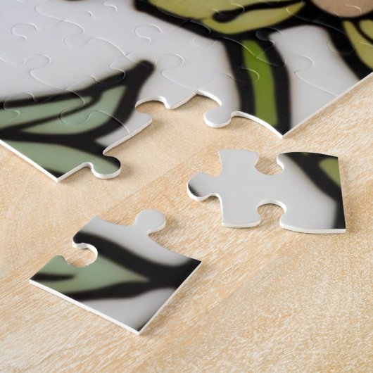 Elegant hummingbird artwork botanical boho chic legpuzzel (Zijkant)