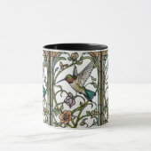 Elegant hummingbird artwork botanical boho chic mok (Midden)