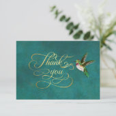 Elegant Hummingbird Hartelijk dank Kaarten (Staand voorkant)