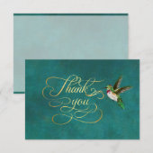 Elegant Hummingbird Hartelijk dank Kaarten (Voorkant / Achterkant)