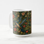 Elegant Hummingbird kunstwerk bohemian floral Koffiemok (Voorkant links)