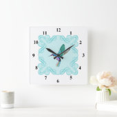  Elegant Hummingbird Vierkante Klok (Huis)