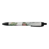 Elegant Hummingbird Waterverf Gepersonaliseerde pe Zwarte Inkt Pen (Bodem)