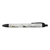 Elegant Hummingbird Waterverf Gepersonaliseerde pe Zwarte Inkt Pen (Bovenkant)