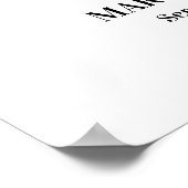 Elegant Hummingbirds Floral Photo Funeral Poster (Hoek)